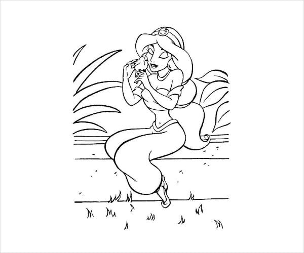 printable princess coloring page