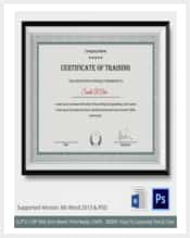 certificate of training template min