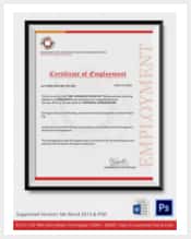 sample certificate of employment template min
