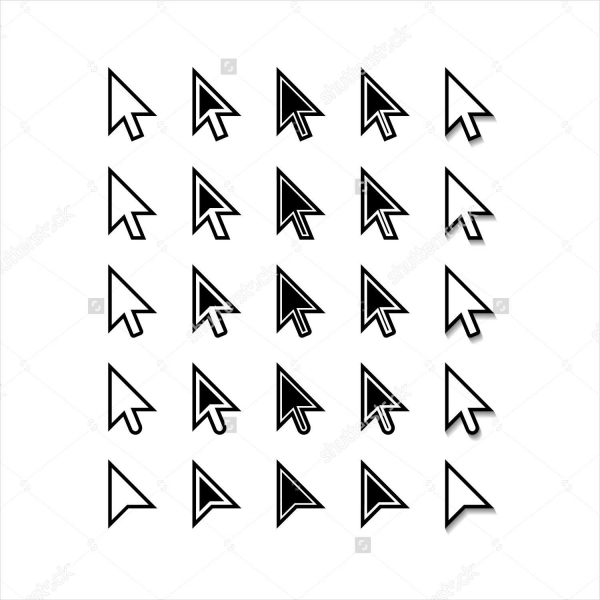 cursor arrow icons