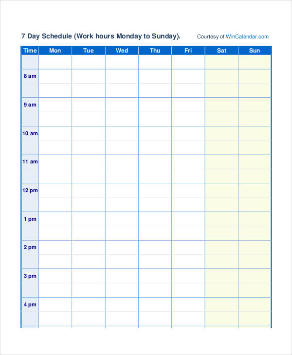 Scheduling Calendar Templates 5+ Free PDF Documents Download