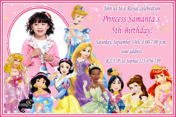 disney princess blank background for invitation