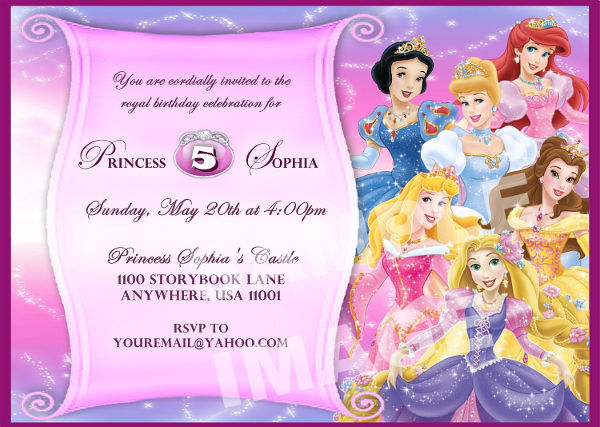 Awesome Disney Invitation Template