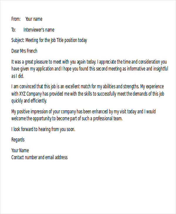 Thank you email after interview not interested in job