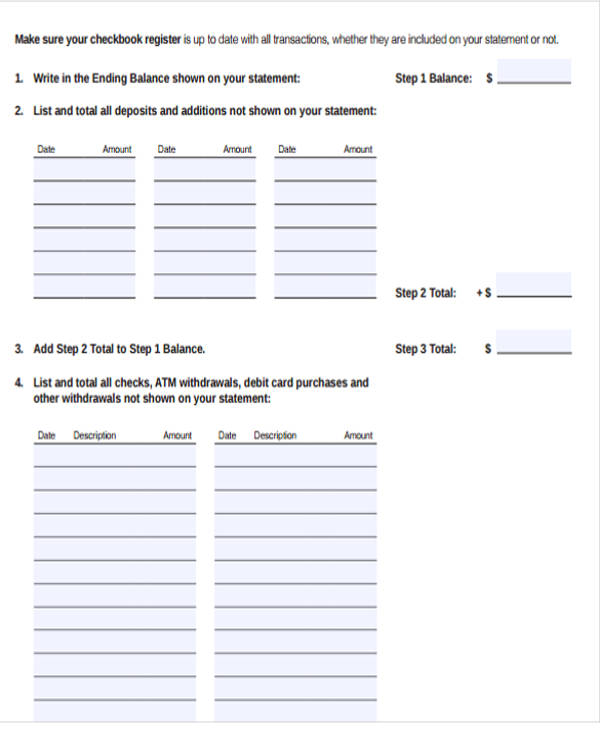 Fillable Chase Bank Statement Template