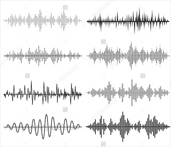 music waves vector