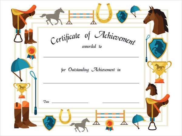 art achievement award certificate