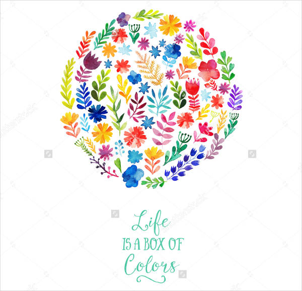 vector colorful flowers