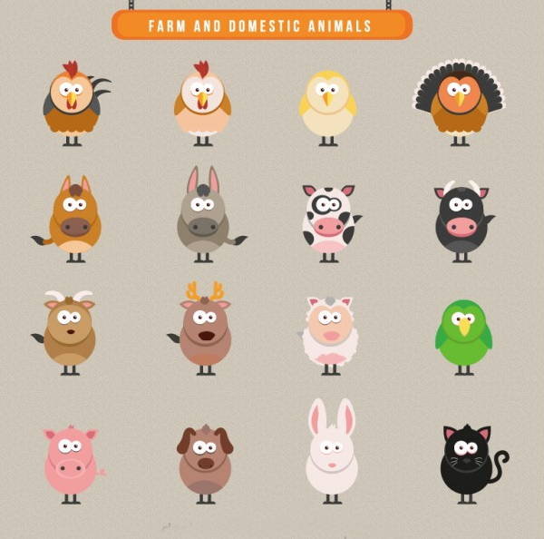 farm domestic animal icons
