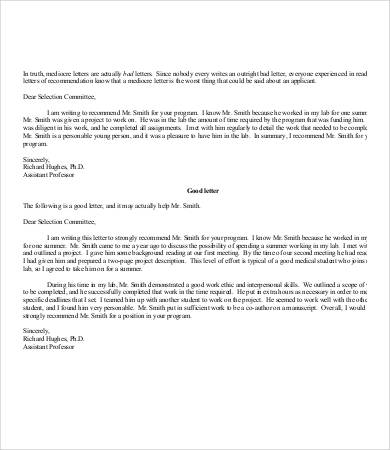 employment recommendation letter