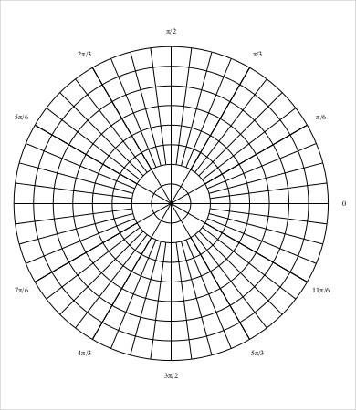 6+ Polar Graph Paper Templates - PDF