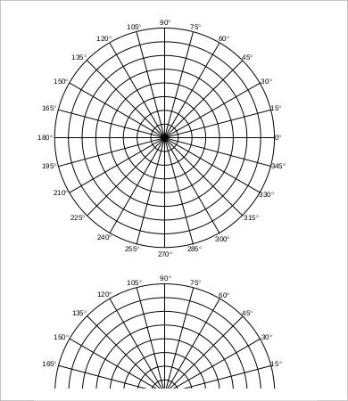 6 polar graph paper templates pdf free premium templates