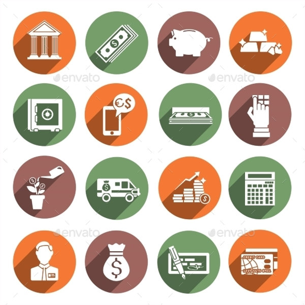 bank service icons