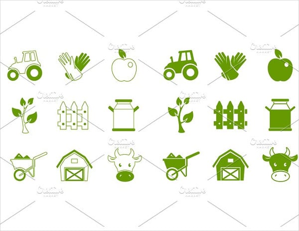 farm and agriculture icons