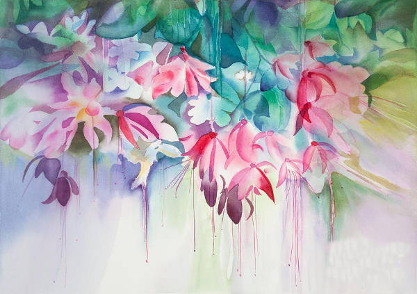 watercolour flower painting