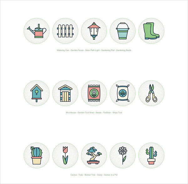 free gardening icons