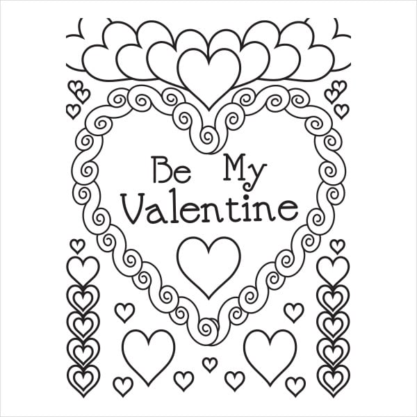 Valentine'S Day Coloring Pages - Free PDF, JPG Format Download