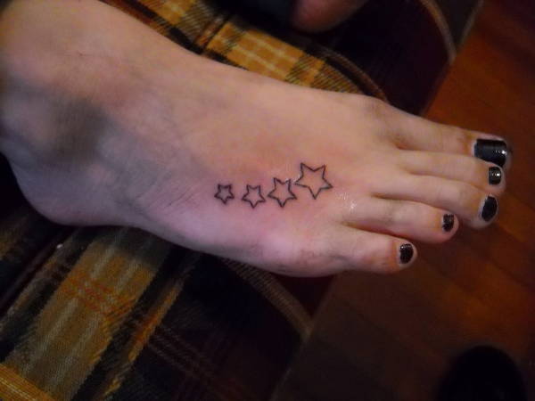 small tattoos on foot