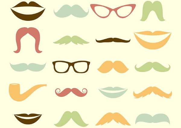 lips and mustaches photoshop brushes