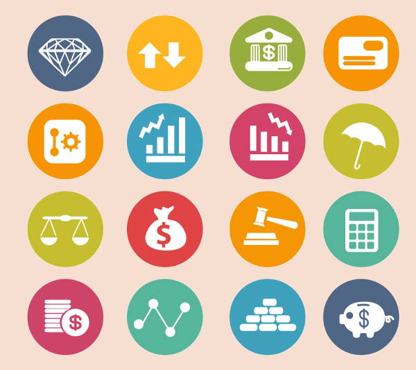 vector finance icons