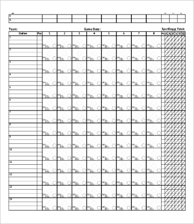 free softball pitching chart template