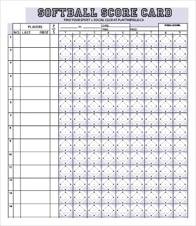softball batting score sheet