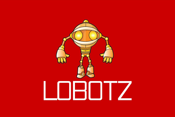 robot vector logo