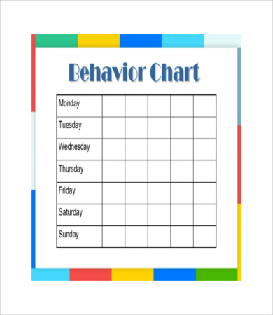 13+ Free Printable Behavior Charts in PSD | Illustrator | Word | PDF