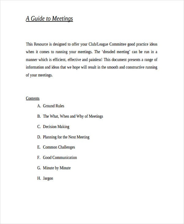 informal-business-meeting-minutes-template