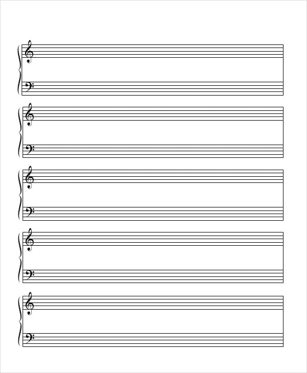 music ledger paper1