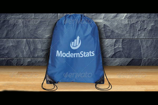 promotional drawstring bag mockup