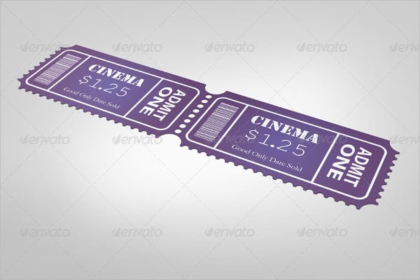 small event ticket mockup