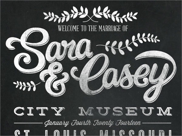 Chalkboard Wedding Mockup