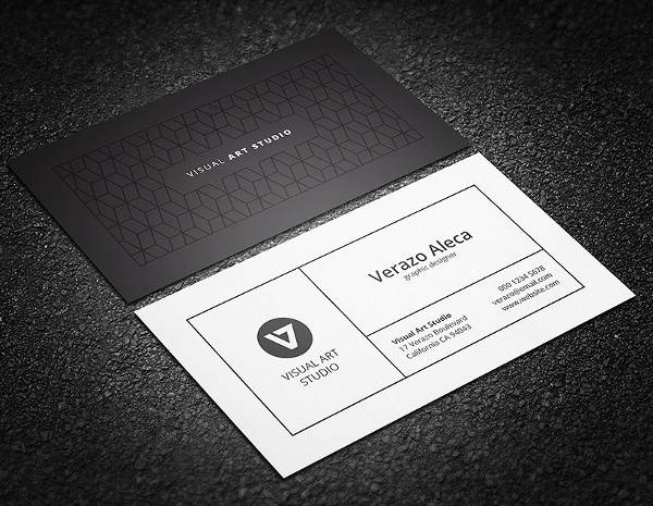 clean elegant business card