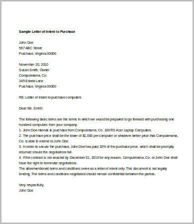 Sample Letter Of Intent For Employment from images.template.net