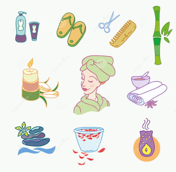 spa sketch icons
