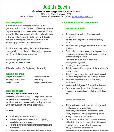 management-consulting-graduate-resume
