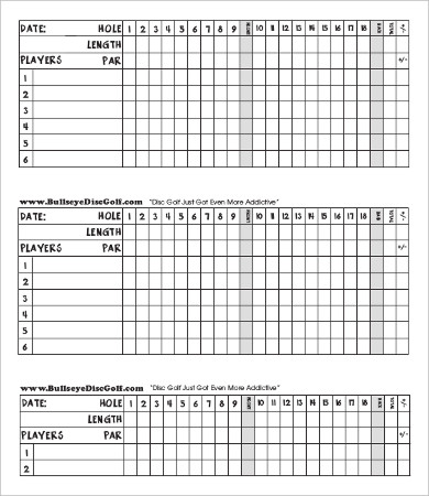 Scorecard Template - 9+ Free PDF Documents Download