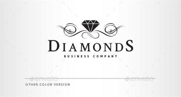 black and white diamond logo