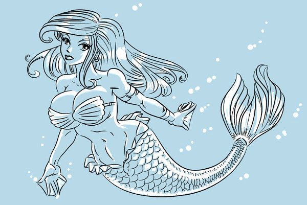 fantasy mermaid drawings