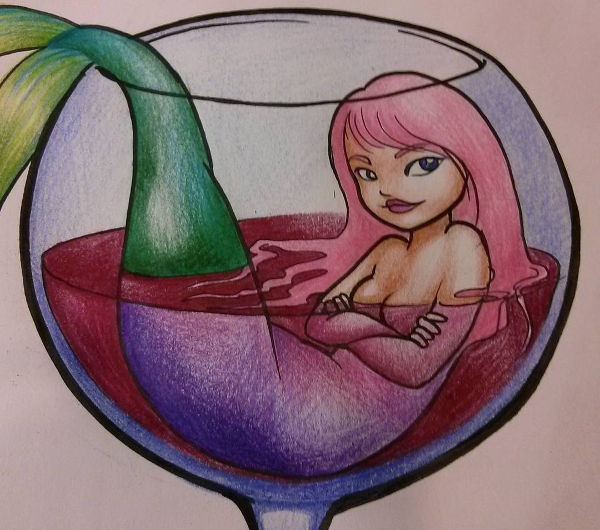 creative mermaid drawing