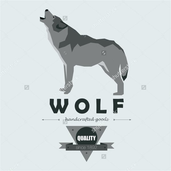 wolf logo vector