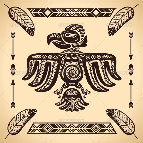 tribal eagle vector
