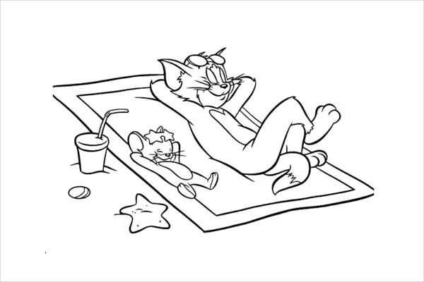 9 Cool Summer Coloring Pages - PDF PNG Free Premium