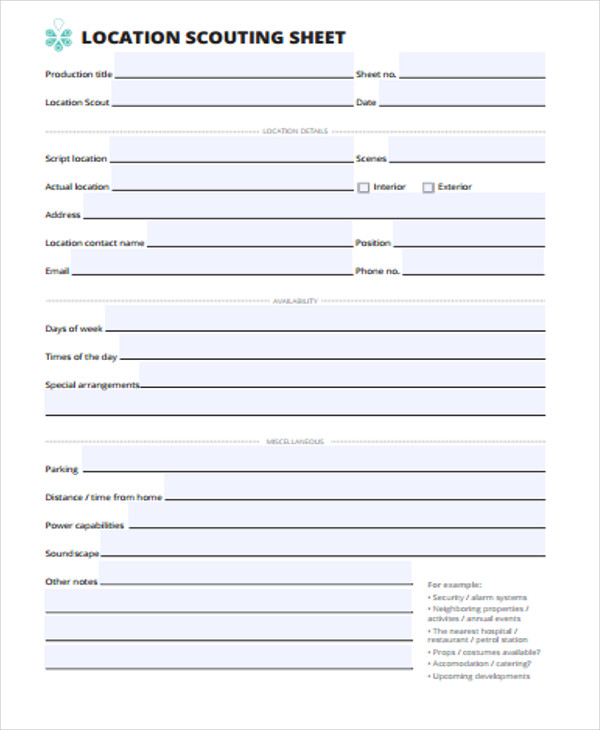 20+ Call Sheet - PDF, Word, Apple Pages