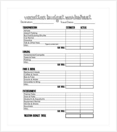 vacation budget template pdf download min
