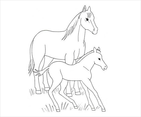 9+ Horse Coloring pages - Free PDF Document Download | Free & Premium