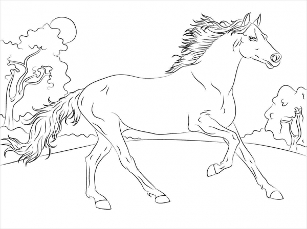 14+ Horse Coloring pages - Free PDF Document Download