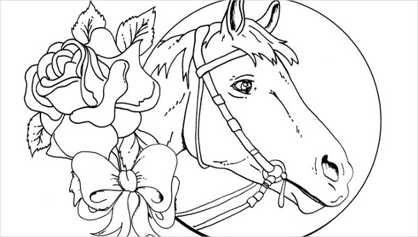 9 horse coloring pages free pdf document download free premium templates