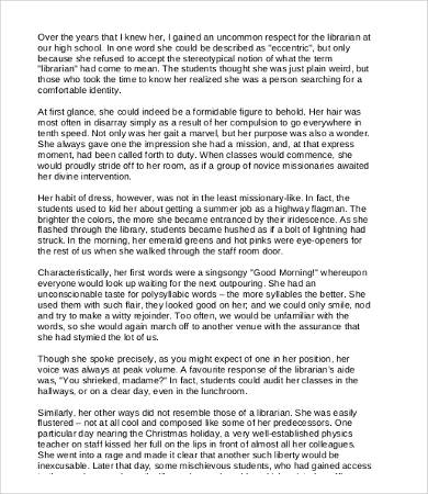 Descriptive writing examples picture